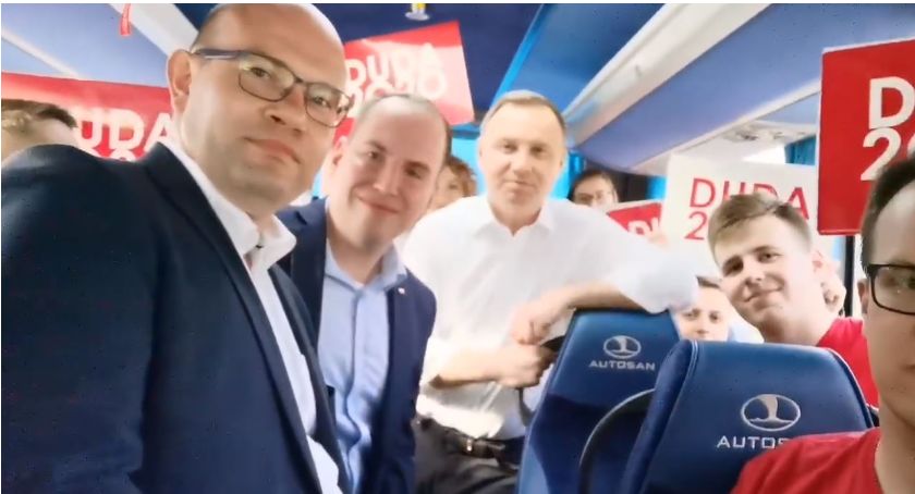 Na końcówce kampanii Andrzej Duda przekazuje pozdrowienia mieszkańcom Podlasia