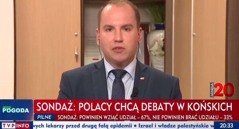 Debatować kandydaci na prezydenta powinni w Telewizji Polskiej. Tak uważa Adam Andruszkiewicz