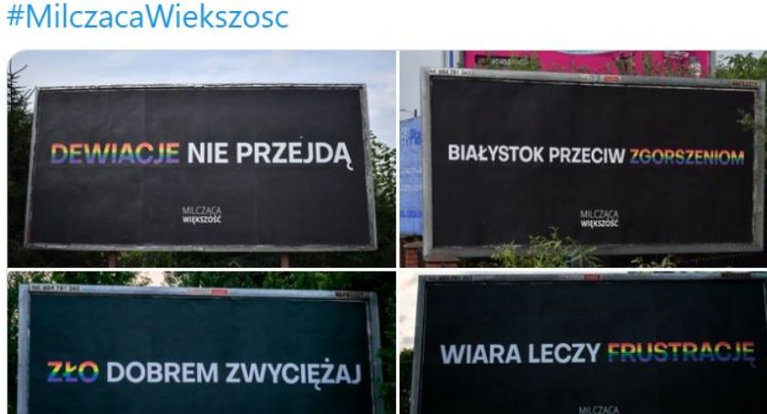 Skąd pieniądze na bilbordy? Milcząca Większość odpowiada: Z pracy!