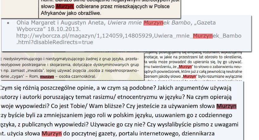 Obywatel Gie Żet: Krótki kurs językowy – Murzyn