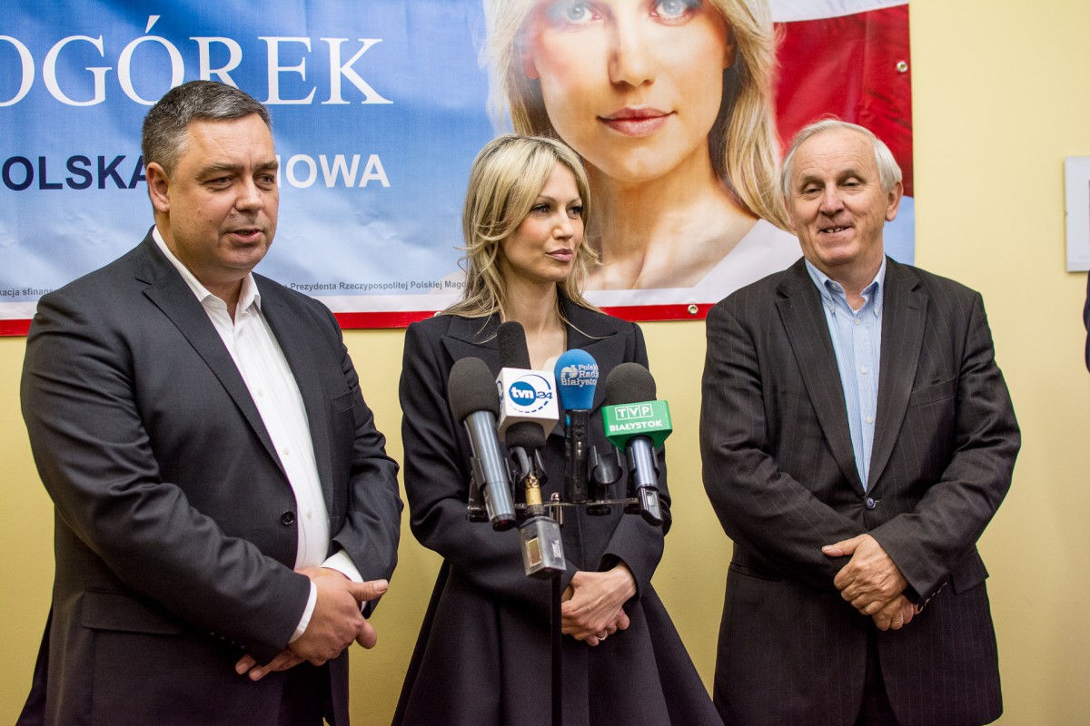 Magdalena Ogórek odwiedziła Białystok