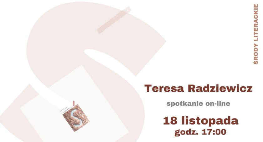 Spotkanie online z Teresą Radziewicz w ramach Środy Literackiej
