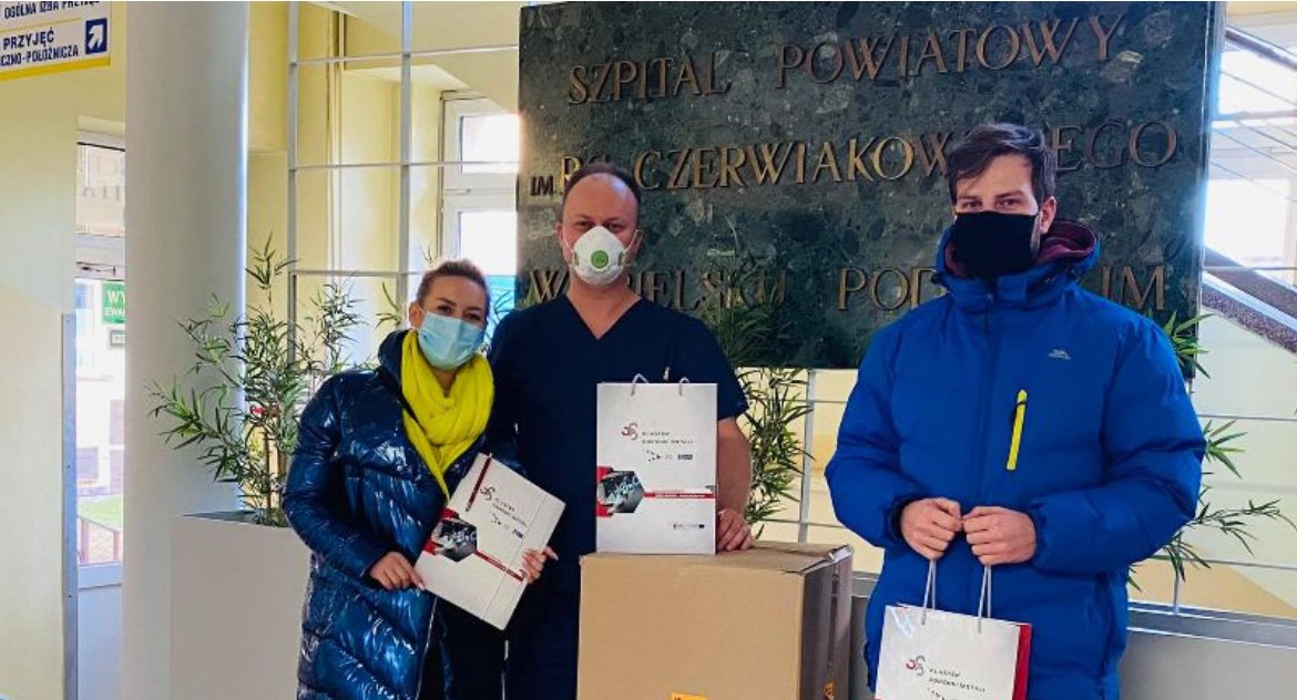 Biznes idzie z pomocą dla medyków. Podlaskie placówki bezpłatnie otrzymują boksy i przyłbice