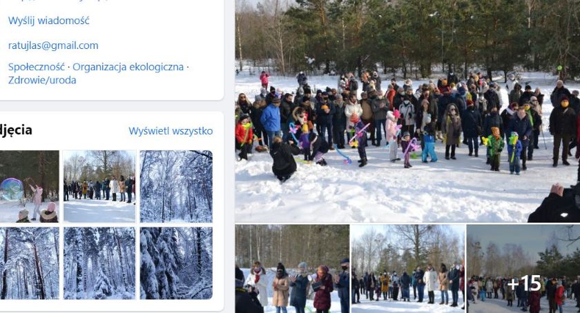 Uratowali las i spotkali się by to świętować