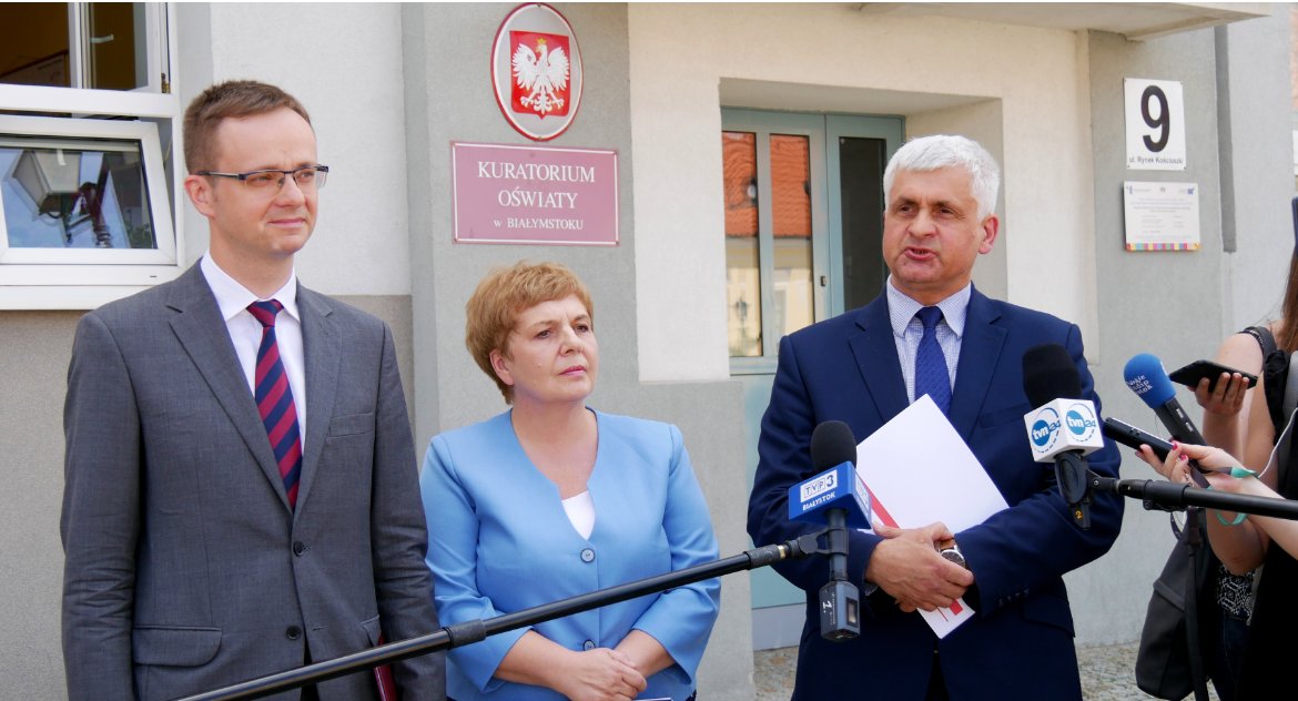 Wojewodowie i kurator do prezydenta Białegostoku: Remonty i modernizacje szkół są w gestii samorządu