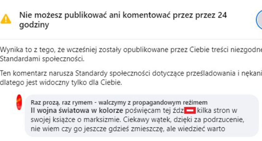 Raz Prozą: Kolejny ban od bolszewickiego portalu