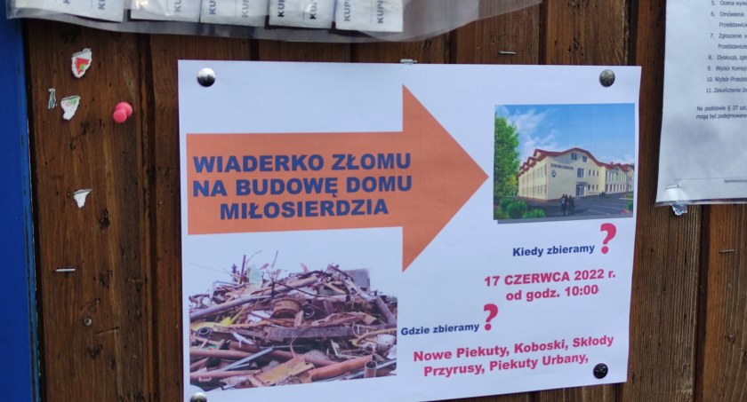 Gmina Piekuty rozpoczęła zbiórkę złomu na potrzeby Domu Miłosierdzia