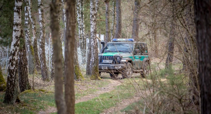 Nielegalni migranci pojawili się z drabinami pod polską granicą