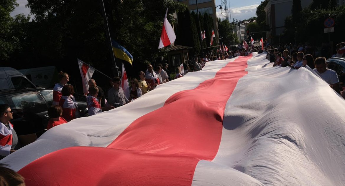 Mijają 2 lata odkąd Łukaszenka sfałszował wybory na Białorusi. Przypomnieli o tym Białorusini mieszkający w Białymstoku