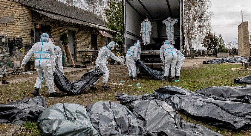 Do tej pory ukraińska policja potwierdziła 16 502 śmiertelne ofiary zbrodni rosyjskich