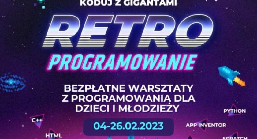 Programowanie w świecie retro gier dla dzieci i młodzieży - startują bezpłatne warsztaty