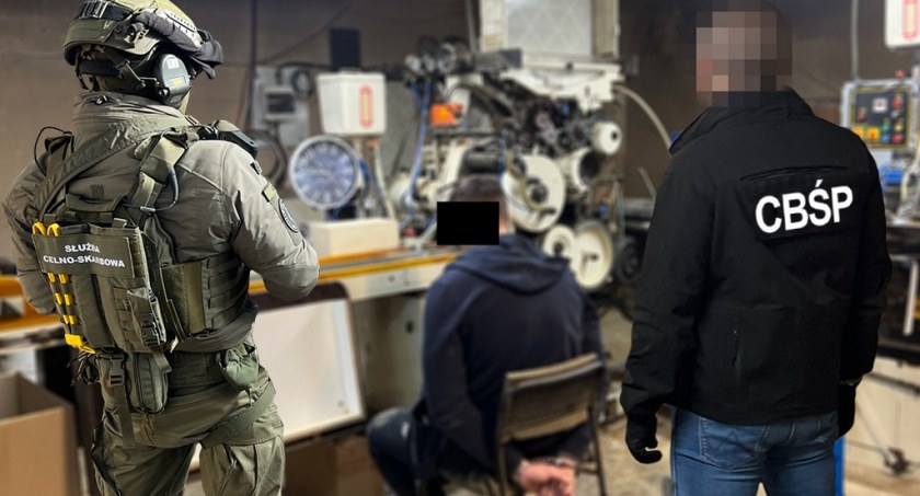Podlaskie służby w akcji pod Radomiem - nie ma już ogromnej fabryki papierosów [FOTO, WIDEO]