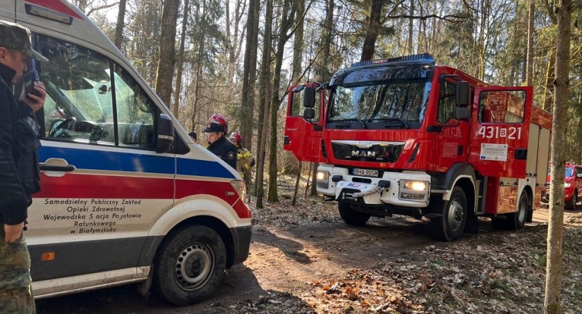 Ranny Syryjczyk utknął w lesie. Z pomocą ruszyły polskie służby