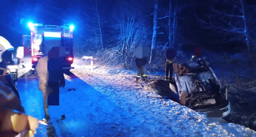 Dachowanie nieopodal Hodyszewa, zderzenie w pobliżu wsi Osipy-Zakrzewizna