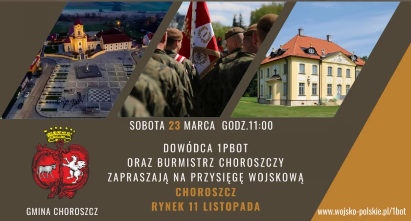 Zmiany w organizacji ruchu w Choroszczy - powodem sobotnia przysięga wojskowa