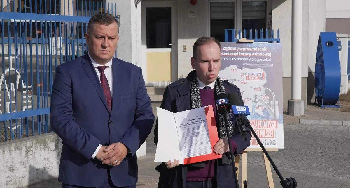 Podwyżki cen wody: poseł Andruszkiewicz żąda wprowadzenia tarczy osłonowej dla białostoczan