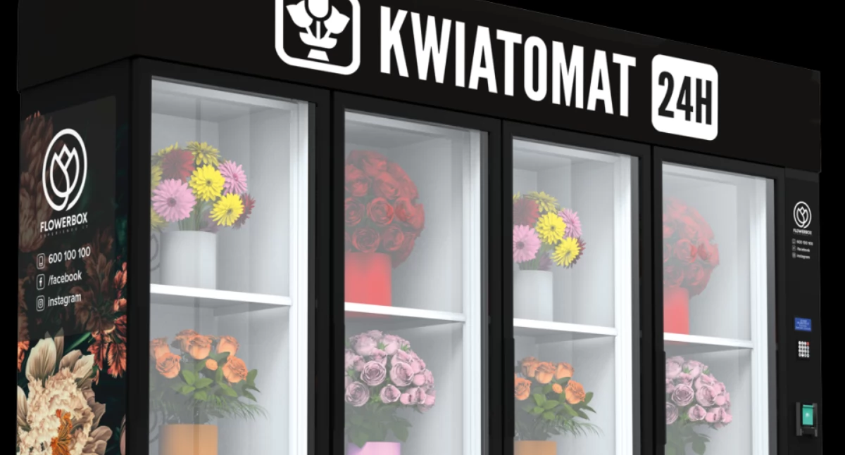 Kwiatomat w Łomży już działa. W Suwałkach i Białymstoku również. 