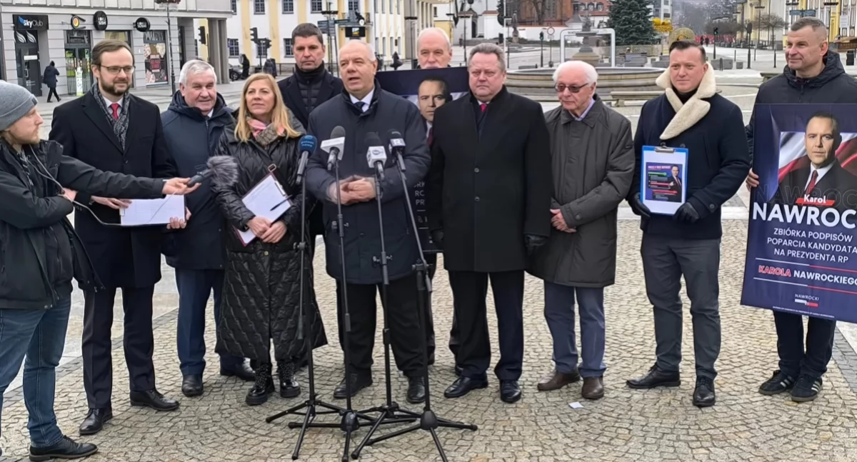 Zbiórka podpisów dla Karola Nawrockiego: politycy PiS ruszają na ulice podlaskich miast 