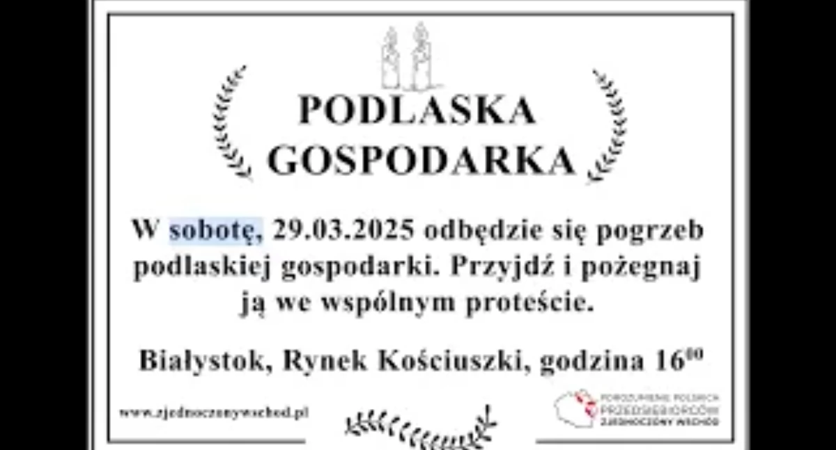 Pogrzebowy marsz przejdzie ulicami Białegostoku. Już za tydzień. 