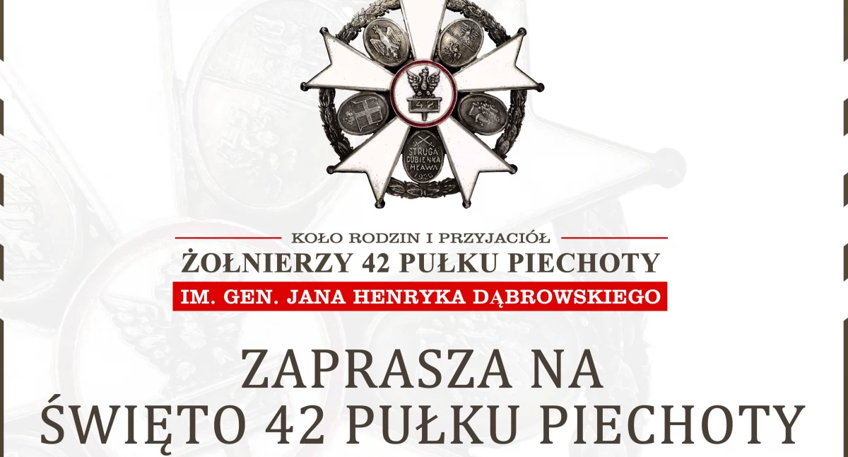 W niedzielę w Białymstoku święto żołnierzy 42 pułku piechoty