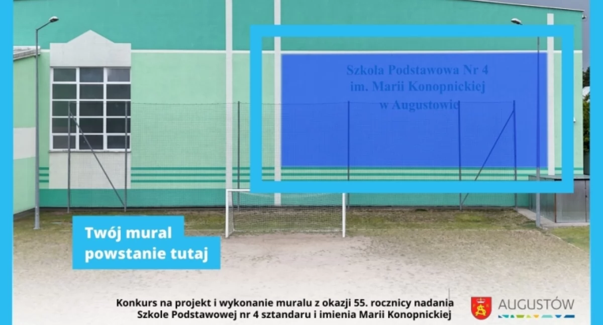 Augustów ogłasza konkurs na mural z wizerunkiem Marii Konopnickiej. Do wygrania wysoka nagroda!