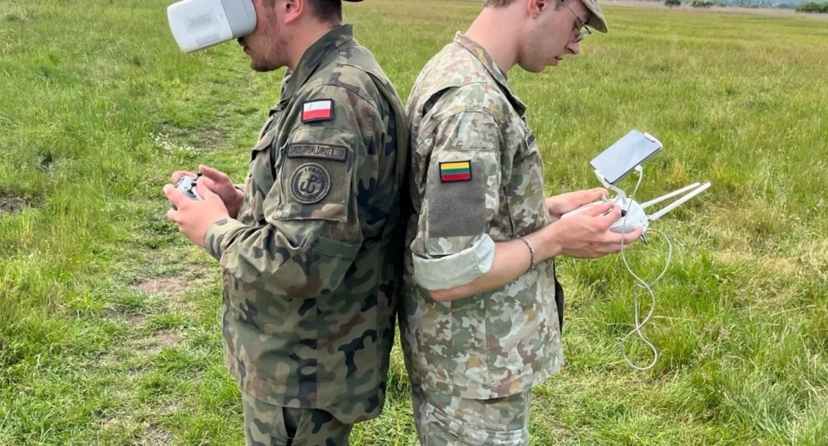 Polsko-litewskie szkolenie z dronów w 1. Podlaskiej Brygadzie Obrony Terytorialnej