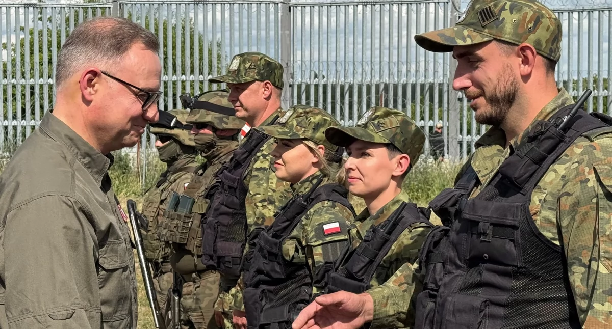 Andrzej Duda w Krynkach. Odwiedził strażników granicznych 