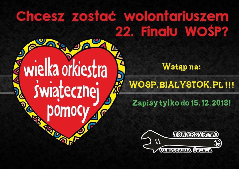 Wielka Orkiestra Świątecznej Pomocy szuka wolontariuszy