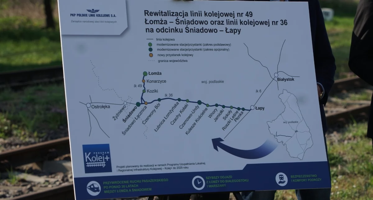 Wielki powrót pociągów do Łomży. Sukces ma wielu ojców, ale na dworcu... zabraknie nawet kas