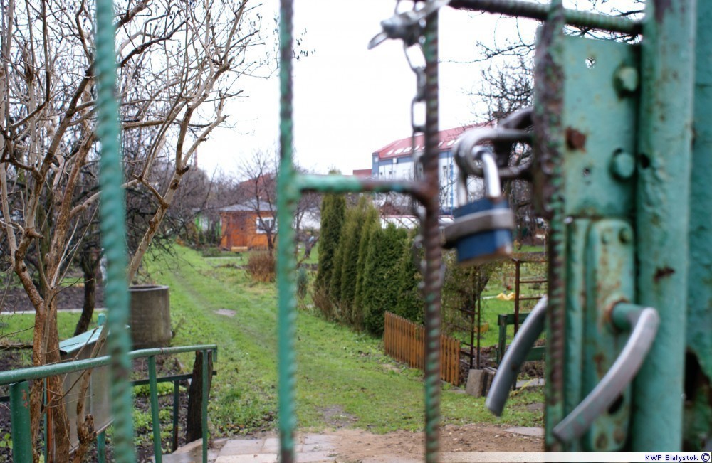 Działkowy włamywacz w rękach policjantów