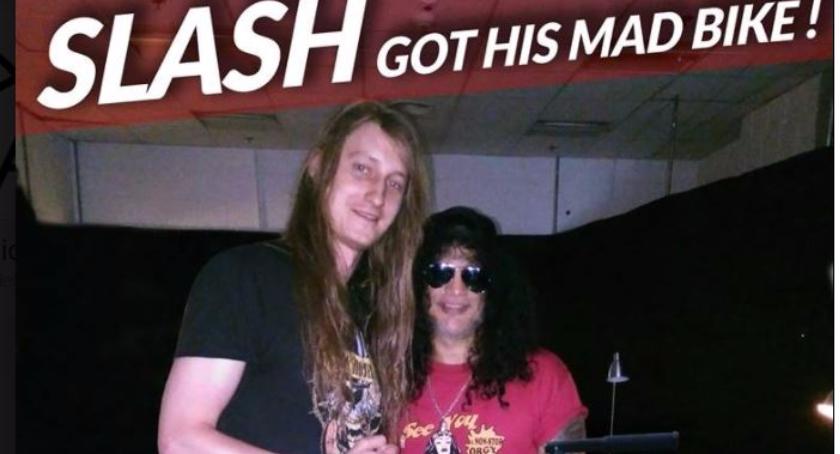 Slash będzie jeździł na rowerze wykonanym przez białostoczanina
