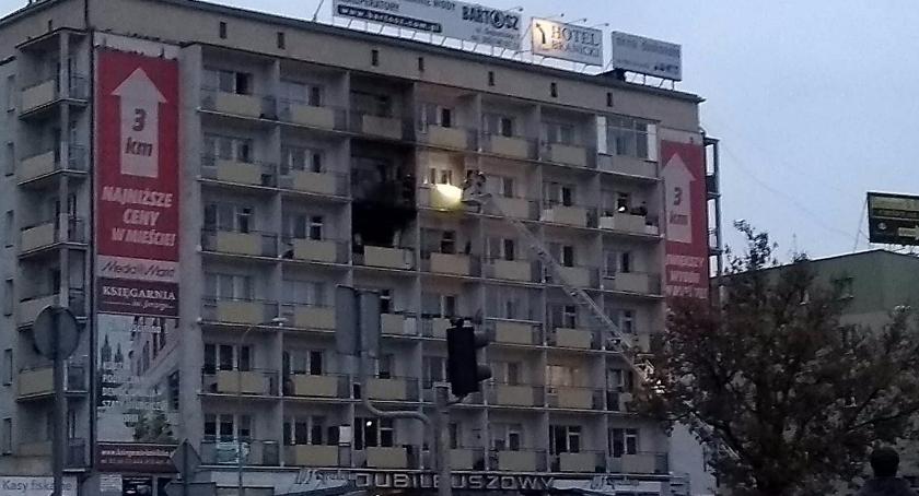 Spłonęło mieszkanie w centrum Białegostoku 