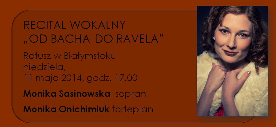 Recital wokalny w najbliższą niedzielę
