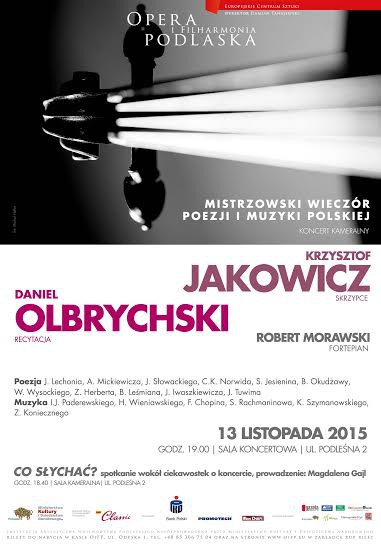 Mistrzowski wieczór poezji i muzyki polskiej