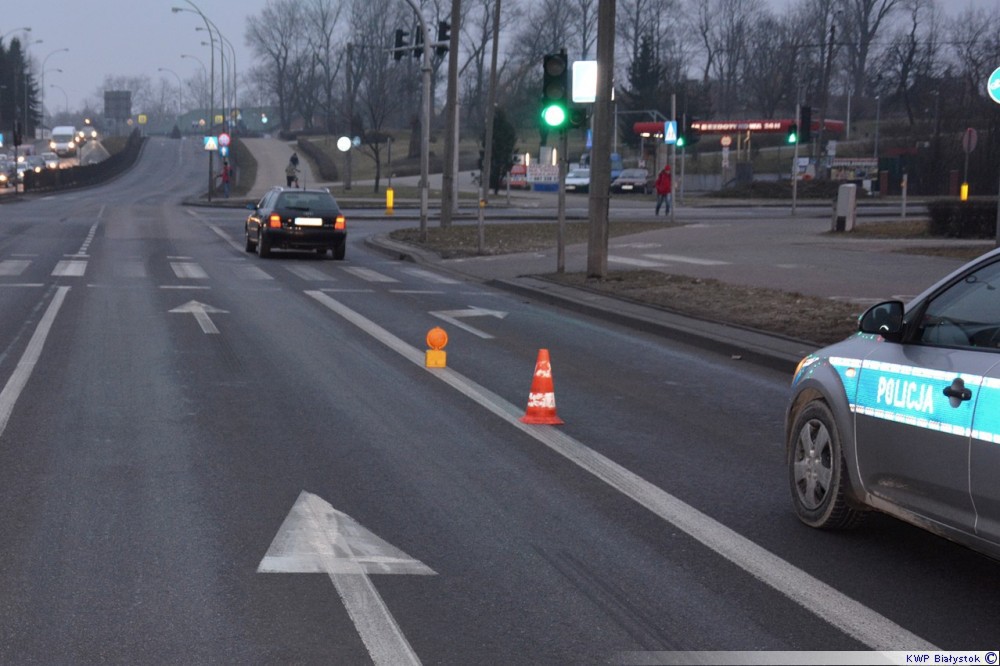 Wypadek na przejściu dla pieszych