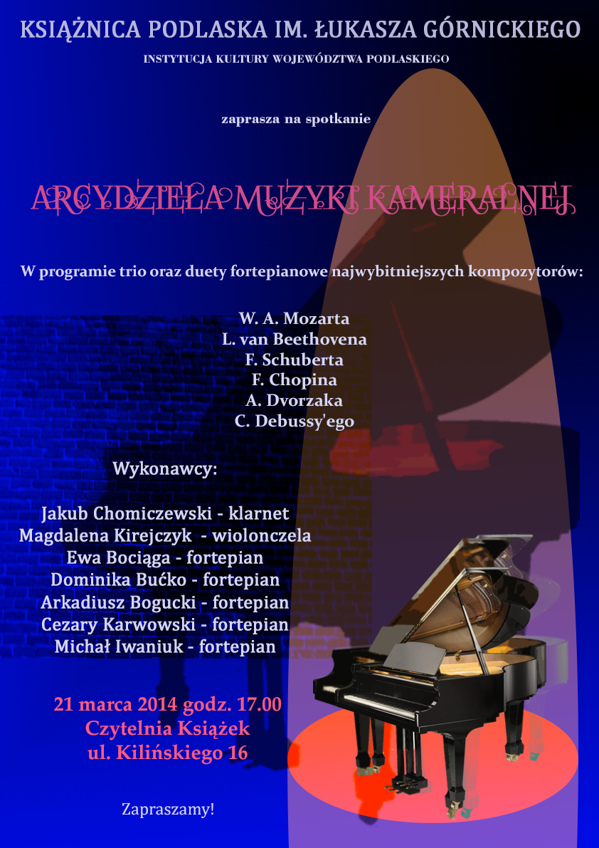 Arcydzieła muzyki kameralnej w Książnicy