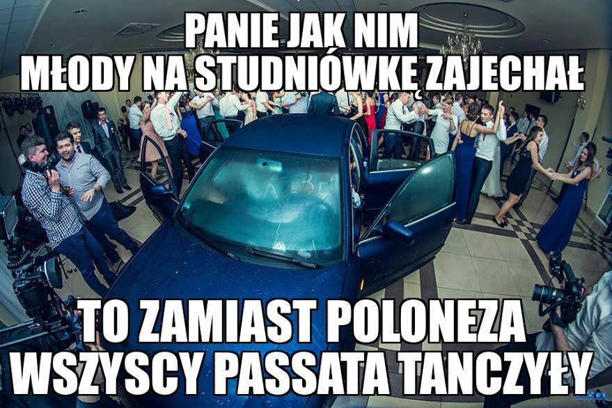 Studniówkowy passat ma już swój fanpage