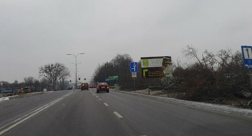 Na wylotówce do Warszawy nie ma drzew. Jest łyso aż płakać się chce