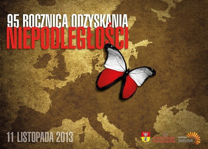 Patriotyczne okna sklepowe