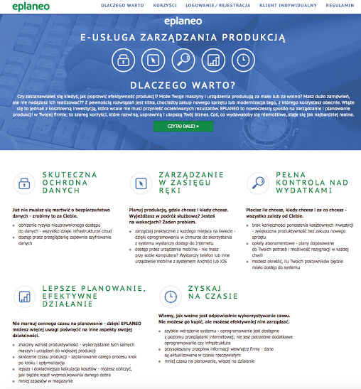 Planowanie produkcji online – ruszyło ePlaneo
