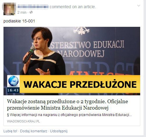 Znowu wirus na Facebooku – nie klikajcie w ten link
