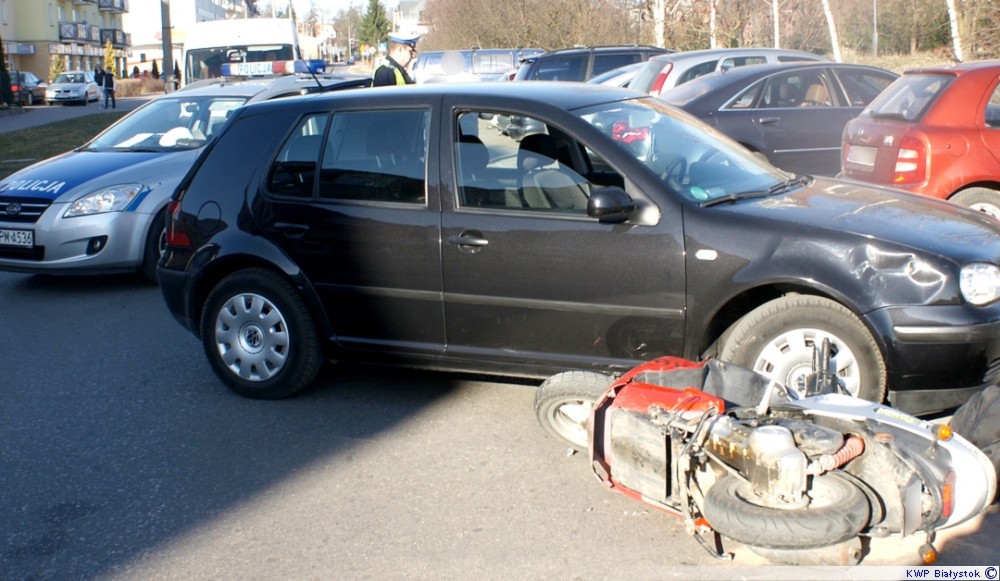 Śmiertelne potrącenie motorowerzysty