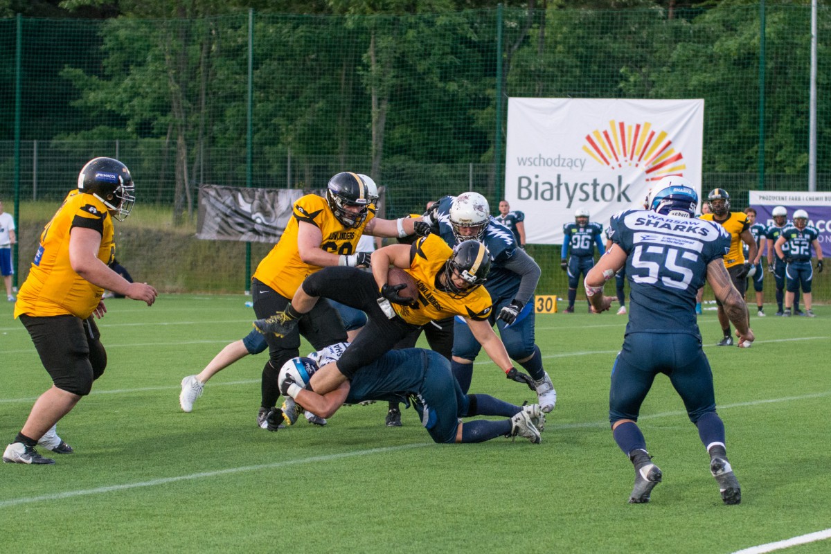 Lowlanders Białystok pokonali na własnym boisku Warsaw Sharks 47:8