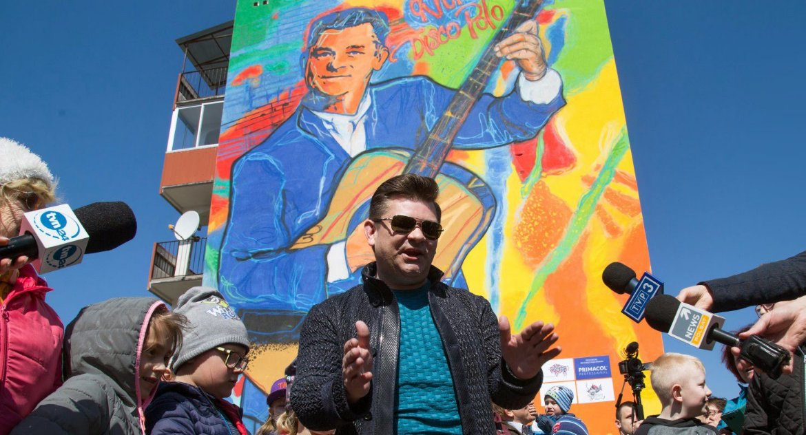 Król disco polo zaakceptował mural ze swoim wizerunkiem