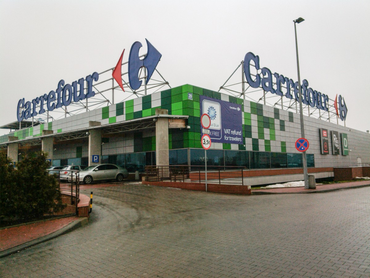 Pożar w Carrefour
