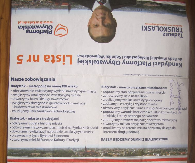 Coś się jednak udało – podsumowanie programu wyborczego Tadeusza Truskolaskiego z 2010 i 2006 roku