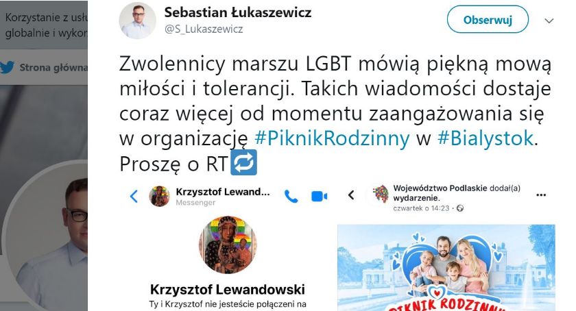 Mowa miłości i tolerancji z hejtem na ustach