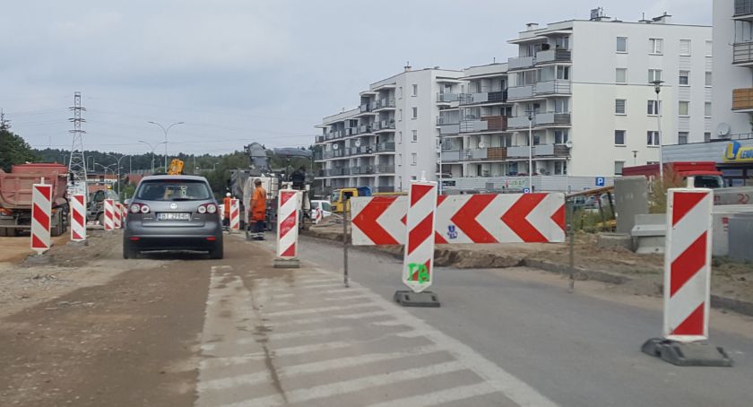 Ulica Aleja 1000-lecia Państwa Polskiego wciąż rozkopana
