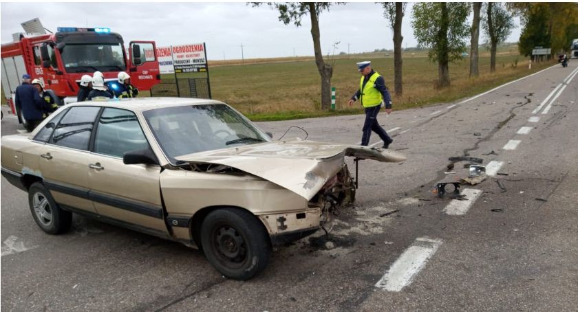Czołowe zderzenie pod Hajnówką