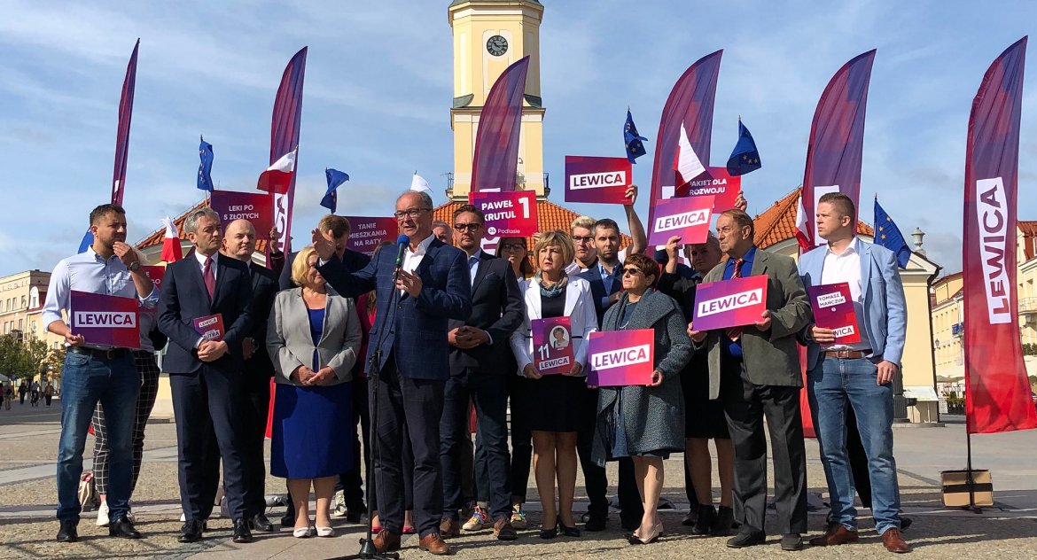 Trzech lewicowych liderów w Białymstoku. Biedroń czuje się tu jak w domu, wszyscy dumni z Podlasia